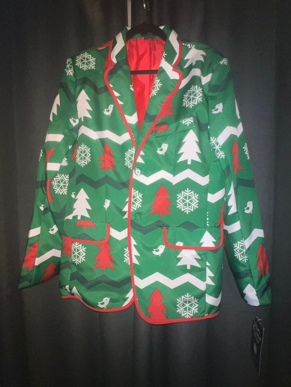 Ugly Christmas Sweater Xmas Size Small Blazer Jacket